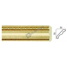 Карниз малый Decor Dizayn 155-933 Полистирол 2400*51*51 мм