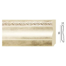 Плинтус с пров.каб Decor Dizayn 153-937 Полистирол 2400*95*14 мм
